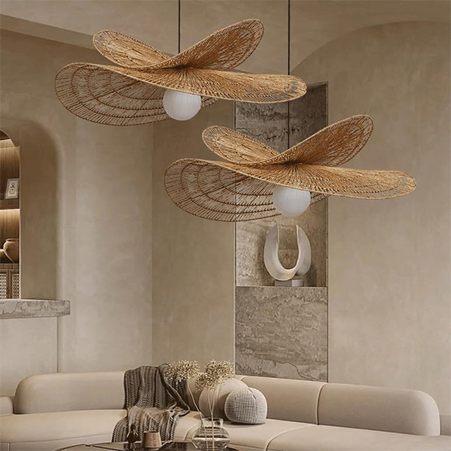 Lamapara ratán natural Ø60 cm E27 - TOLC0033