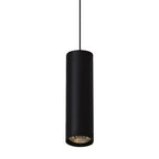 Lámpara colgante metal negro Ø6 cm GU10  - TOLC0046
