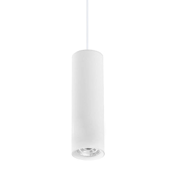 Lámpara colgante metal blanco Ø6x20cm LED 15W - TOLC0049