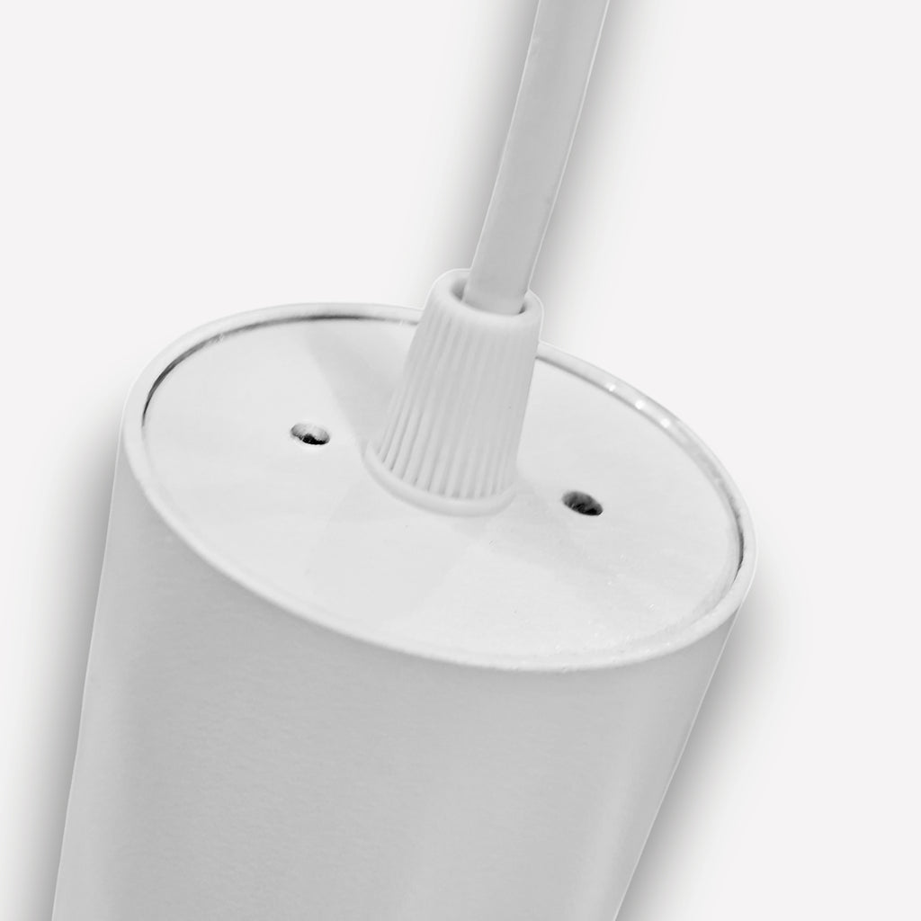 Lámpara colgante metal blanco Ø6x20cm LED 15W - TOLC0049