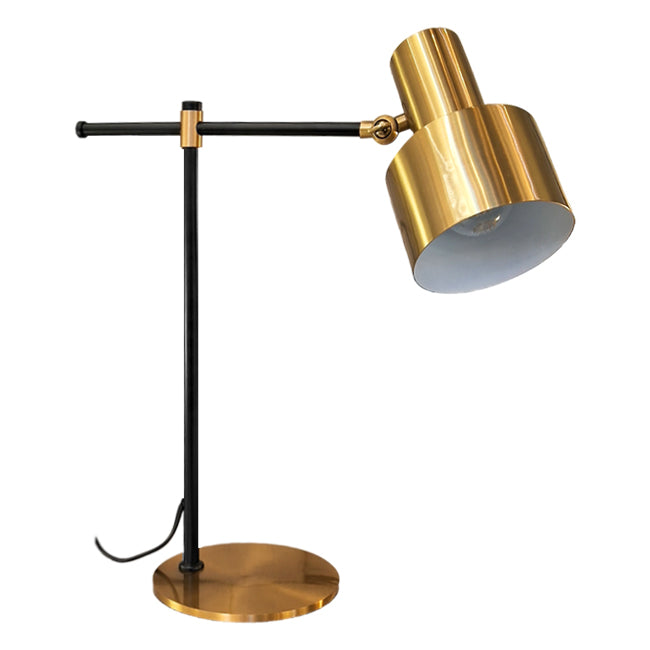 Lámpara sobre mesa metal negro bronce Ø13x49 cm E27
