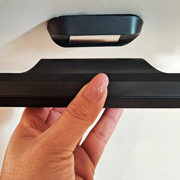 Plafón inalámbrico PVC negro 28 cm LED 12W - TOPL0014