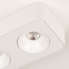 Plafon metal blanco cm  2 luces 18W LED - TOPL0019
