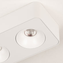 Cargar imagen en el visor de la galería, Plafon metal blanco cm  2 luces 18W LED - TOPL0019
