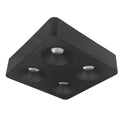 Plafon metal negro 22x22x6 cm  4 luces 36W  - TOPL0018