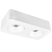 Cargar imagen en el visor de la galería, Plafon metal blanco cm  2 luces 18W LED - TOPL0019
