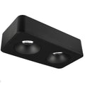 Plafon metal negro cm  2 luces 18W LED  - TOPL0020