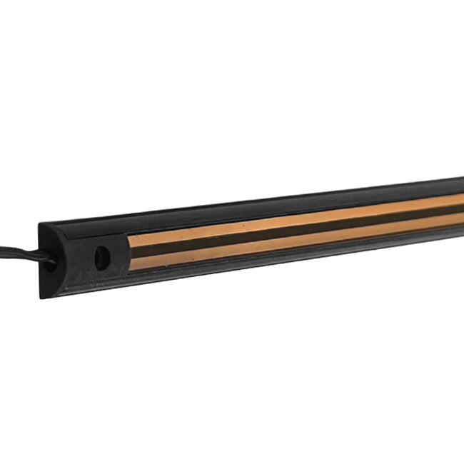 Riel magnético ultra mini slim para focos  negro 50cm - TORI0001