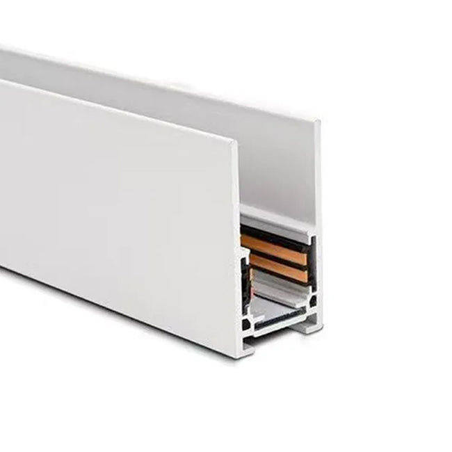 Riel magnético aluminio blanco  48V 100cm - TORI0003
