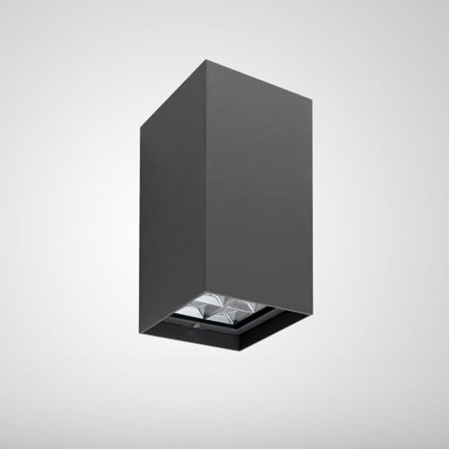 Aplique aluminio gris oscuro exterior bidireccional IP65 LED 2x10W - VKAP0004