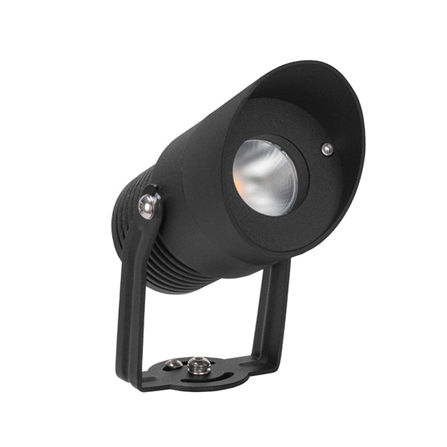 Foco para estaca o muro aluminio negro 5W IP65 - VKES0001