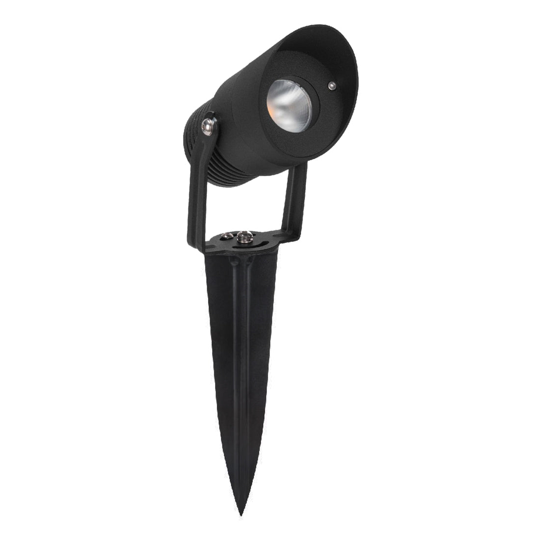 Foco para estaca o muro aluminio negro 10 W IP65 -  VKES0002