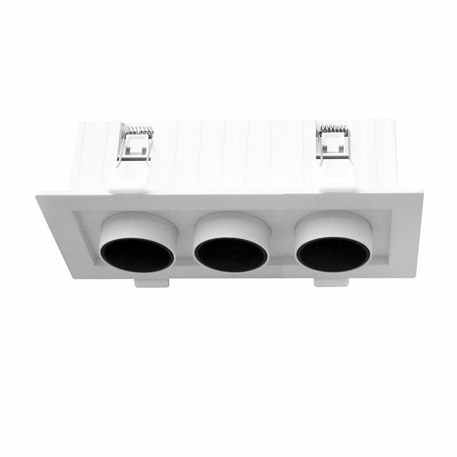 Embutido rectangular aluminio blanco con control de temperatura 18W LED - VKFO0001