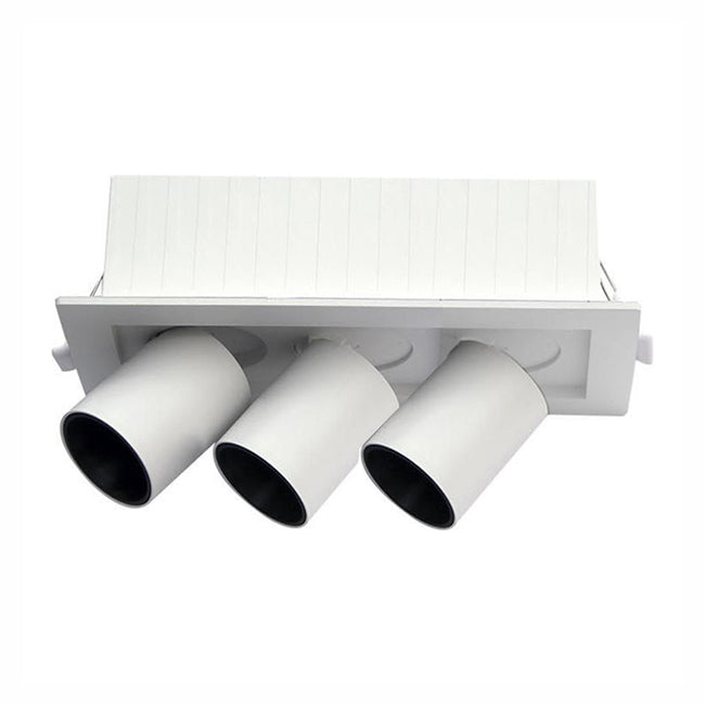 Embutido rectangular aluminio blanco con control de temperatura 18W LED - VKFO0001
