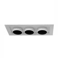 Embutido rectangular aluminio blanco con control de temperatura 18W LED - VKFO0001