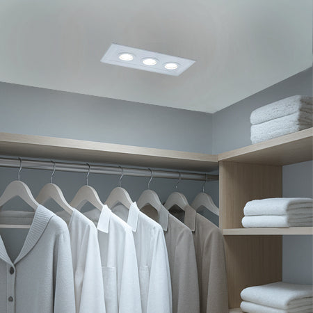 Embutido rectangular aluminio blanco con control de temperatura 18W LED - VKFO0001