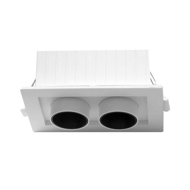 Embutido rectangular aluminio blanco con control de temperatura 12W LED - VKFO0002