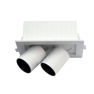 Embutido rectangular aluminio blanco con control de temperatura 12W LED - VKFO0002