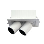 Embutido rectangular aluminio blanco con control de temperatura 12W LED - VKFO0002