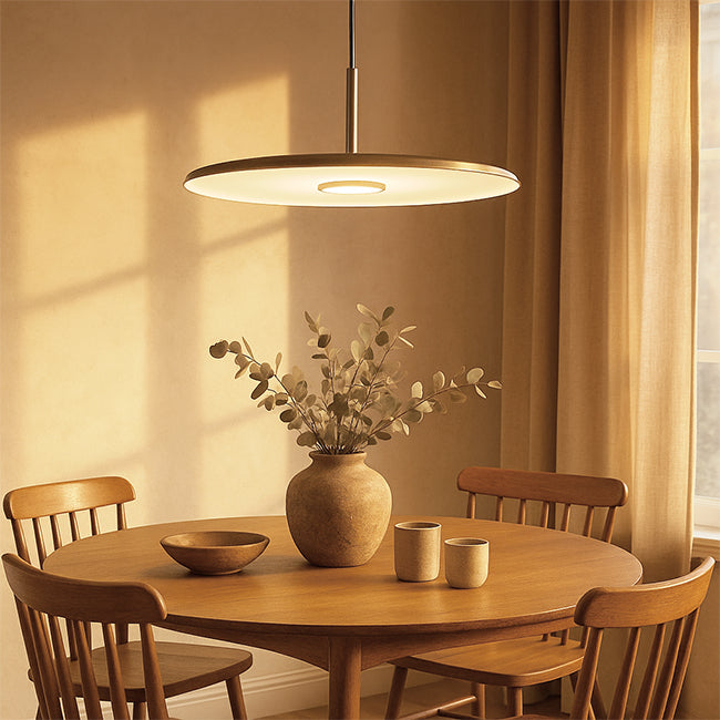 Lámpara colgante aluminio bronce antiguo dimerizable 7W LED - VKLC0001