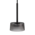 Lámpara colgante aluminio negro acrílico gris IP54 3000K 12W LED - VKLC0003