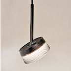 Lámpara colgante aluminio negro acrílico gris IP54 3000K 12W LED - VKLC0003