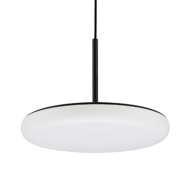 Lámpara colgante acero negro acrílico opal dimerizable 24W  LED - VKLC0007