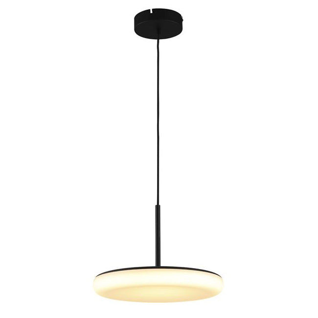 Lámpara colgante acero negro acrílico opal dimerizable 24W  LED - VKLC0007