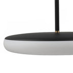 Lámpara colgante acero negro acrílico opal dimerizable 24W  LED - VKLC0007