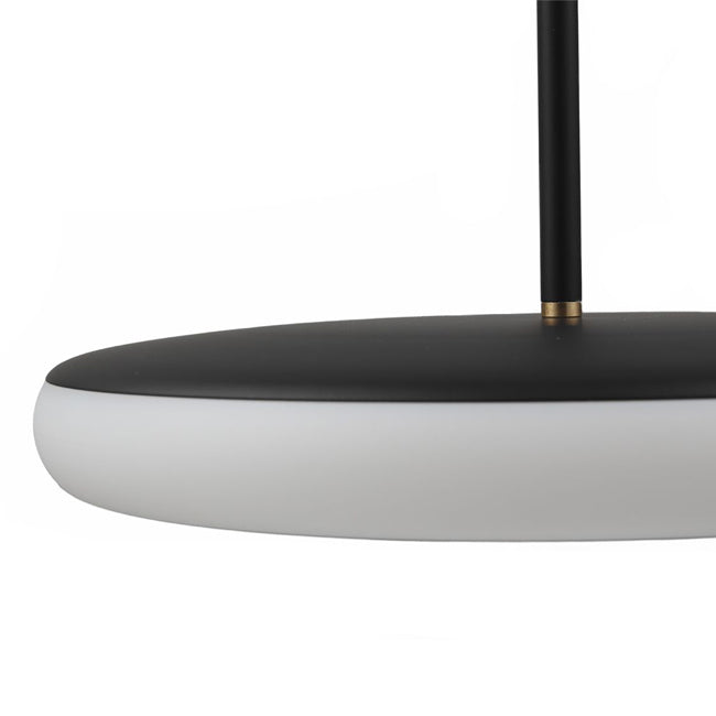 Lámpara colgante acero negro acrílico opal dimerizable 24W  LED - VKLC0007