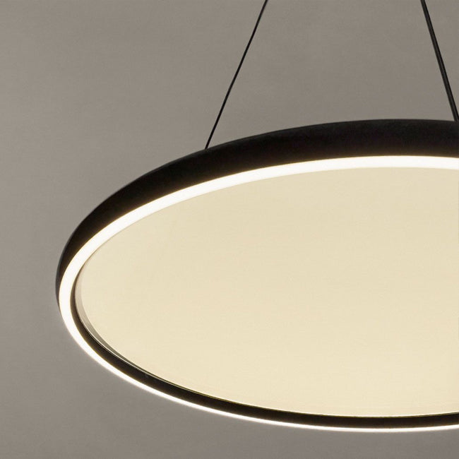 Lámpara colgante aluminio negro Ø65 cm 70W  - VKLC0008