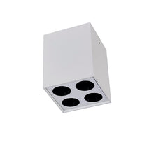 Cargar imagen en el visor de la galería, Plafón 8W, LED 3000K, CRI80, 220 VAC, color blanco, reflector negro, dimerizable - VKPL0005
