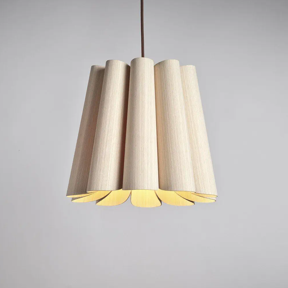 Lámpara colgante madera natural Ø 32 cm E27 - A pedido - WPLC0007