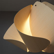 Cargar imagen en el visor de la galería, Lámpara colgante madera natural Ø 68 cm E27 - A pedido
