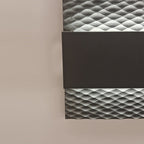 Apliqué madera nativa calada negro LED 10W - ZIAP0003
