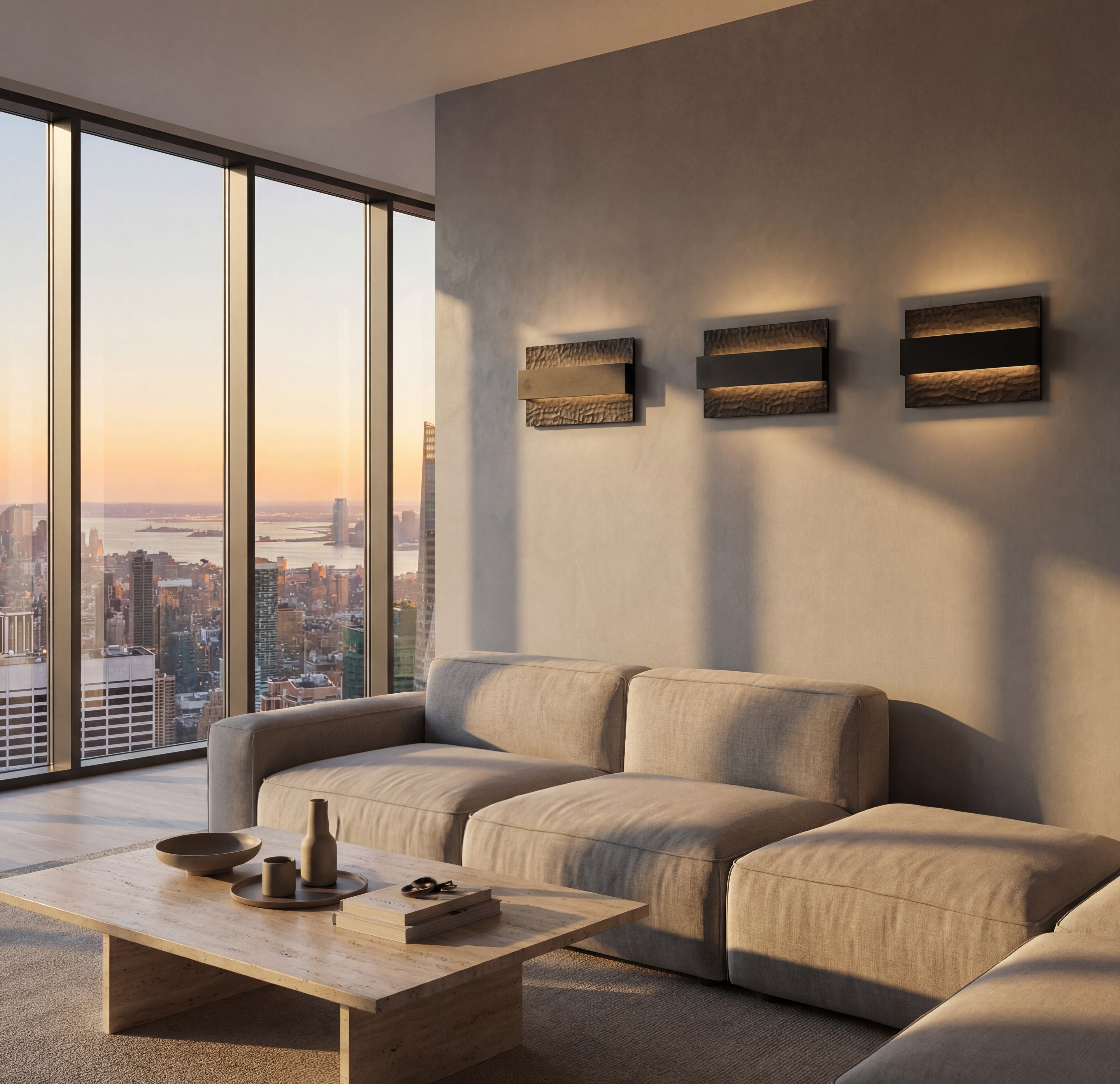 Apliqué madera nativa calada negro LED 10W - ZIAP0004