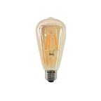 Ampolleta led vidrio ambar 8W - ECAM0004