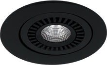 Cargar imagen en el visor de la galería, Foco embutido aluminio negro Ø10,8 cm LED 9W
