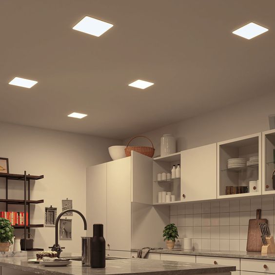 Foco embutido blanco 17x17 cm  LED 12W - BEFO0027