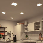 Foco embutido blanco 22,5x22,5 cm LED 18W - BEFO0028