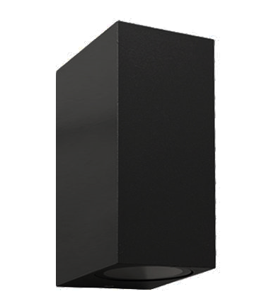 Aplique Negro bidireccional interior/exterior 2 luces GU10 - DLAP0010