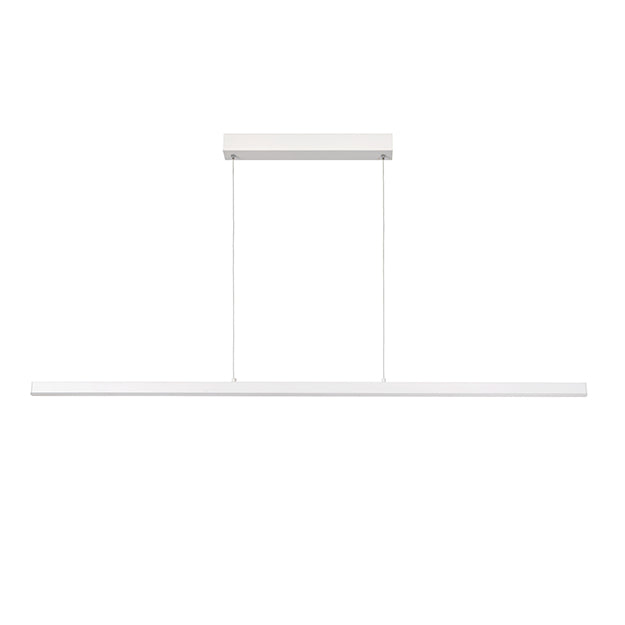 Lámpara colgante aluminio blanco largo 1,185 mt. dimeable LED 30W - LULC0239