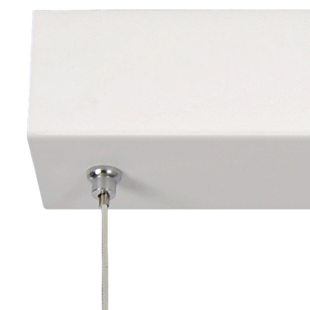 Lámpara colgante aluminio blanco largo 1,185 mt. dimeable LED 30W - LULC0239