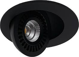 Foco embutido aluminio negro dimeable Ø10,8 cm LED 9W - TOFO0048