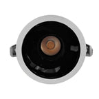 Foco embutido dimeable aluminio blanco interior negro brillante  Ø 8,5 cm LED 8W - TOFO0082