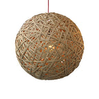 Lámpara colgante fibra de cañamo natural  Ø 48 cm E27 - ITLC0006