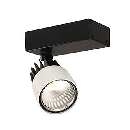 Foco para riel metal y plástico negro con blanco LED 20W - PHFO0054