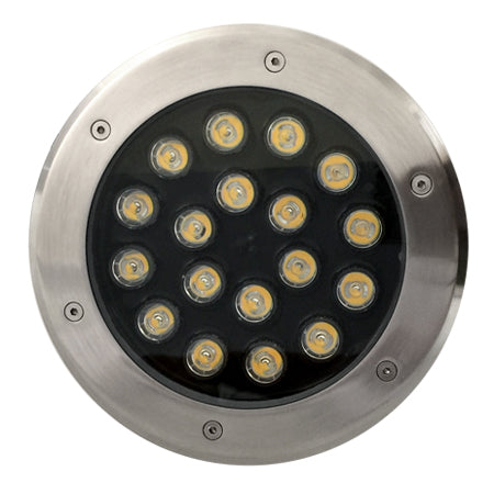 Foco piso acero exterior LED 18W - BEFO0015