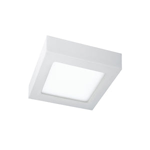 Plafón aluminio blanco 12x12 cm LED 6W - BEPL0005