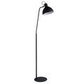 Lámpara de pie metal negro Ø 28x1,60 cm E27 - LULP0010